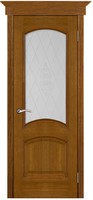Двери Vist (Вист) Дверь Тера античный дуб тон 14 стекло италия