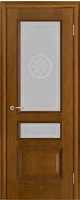 Двери Vist (Вист) Дверь Вена античный дуб тон 14 стекло версачи
